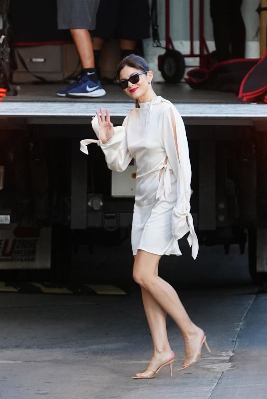 MONICA BARBARO Arrives at Jimmy Kimmel Live! in Hollywood 12/10/2024