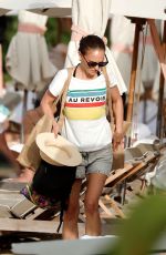 NATALIE PORTMAN in Bikini at a Beach in St Barts 12/24/2024