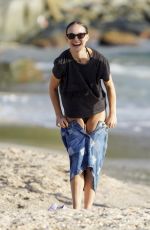 NATALIE PORTMAN in Bikini on Christmas Day at a Beach in St Barts 12/25/2024