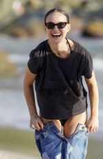 NATALIE PORTMAN in Bikini on Christmas Day at a Beach in St Barts 12/25/2024