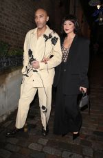 NATHALIE EMMANUEL Arrive at British Vogue Forces for Change 2024 Party at Soho Mews House in London 12/01/2024