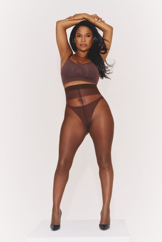 NIA LONG for SKIMS Shapewear Campaign, December 2024