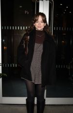 NIAMH BLACKSHAW Arrives for Hollyoaks Reunion at Habbibi Restaraunt in Manchester 12/11/2024