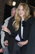NICOLE KIDMAN Arrives at Late Show with Stephen Colbert in New York City 12/16/2024