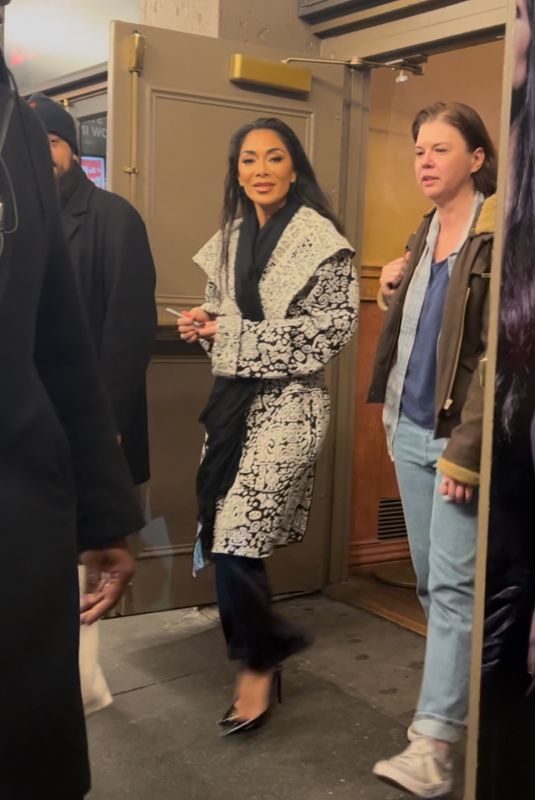 NICOLE SCHERZINGER Leaves St. James Theatre in New York 12/30/2024