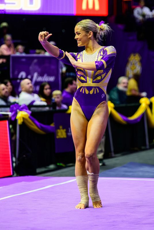 OLIVIA DUNNE at LSU Gym 101 Open Mike Night in Baton Rouge 12/16/2024
