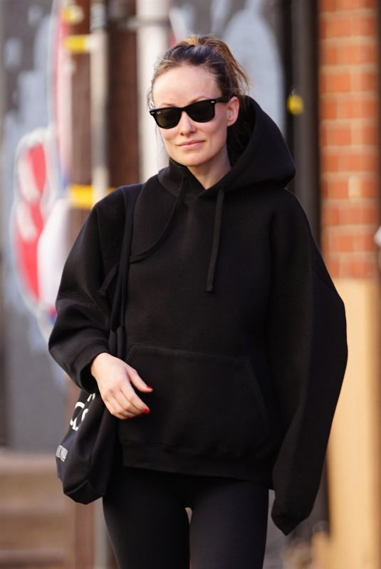 OLIVIA WILDE Leaves Tracy Anderson Gym in Studio City 12/16/2024