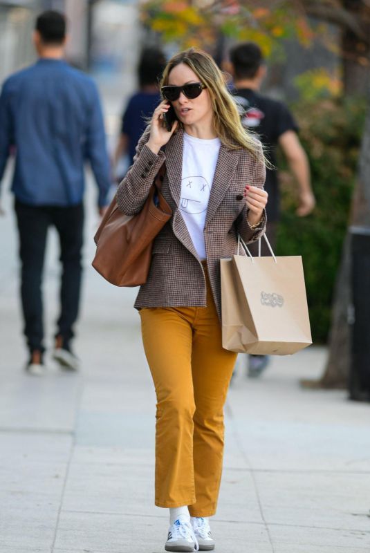 OLIVIA WILDE Out Shopping in Los Angeles 12/20/2024