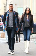 PADMA LAKSHMI and Poet Terrance Hayes Out With Her Dog in New York 12/29/2024