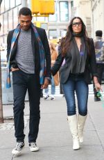 PADMA LAKSHMI and Poet Terrance Hayes Out With Her Dog in New York 12/29/2024