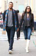 PADMA LAKSHMI and Poet Terrance Hayes Out With Her Dog in New York 12/29/2024