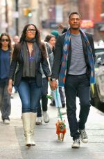 PADMA LAKSHMI and Poet Terrance Hayes Out With Her Dog in New York 12/29/2024