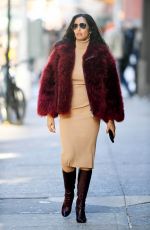 PADMA LAKSHMI Out and About in New York 12/22/2024