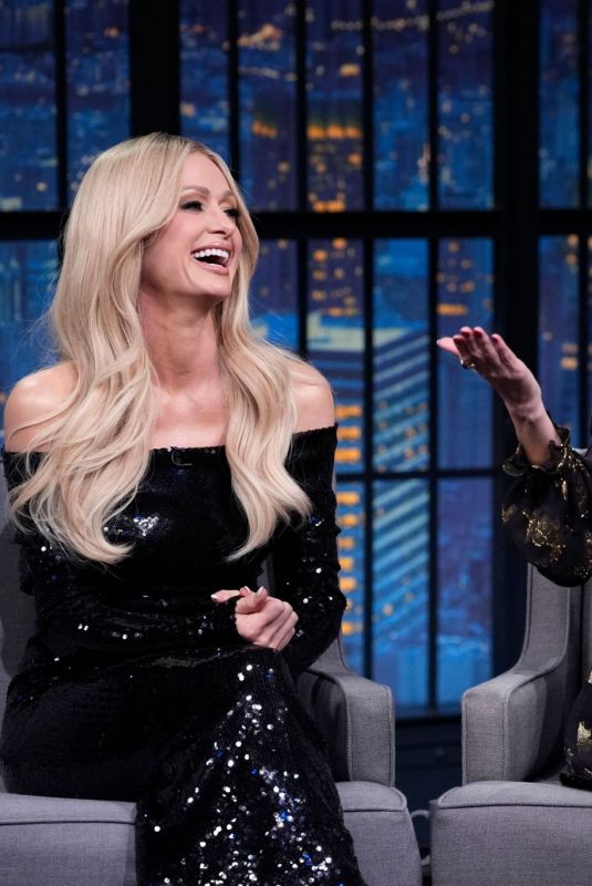 PARIS HILTON and NICOLE RICHIE at Late Night With Seth Meyers 12/09/2024