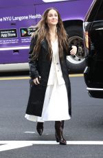 PAULINE CHALAMET Arrives at Drew Barrymore Show in New York 12/04/2024