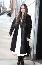 PAULINE CHALAMET Arrives at Drew Barrymore Show in New York 12/04/2024