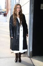 PAULINE CHALAMET Arrives at Drew Barrymore Show in New York 12/04/2024