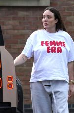 Pregnant CHARLOTTE CROSBY Out and About in Sunderland 12/04/2024