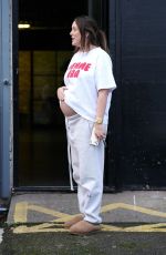 Pregnant CHARLOTTE CROSBY Out and About in Sunderland 12/04/2024