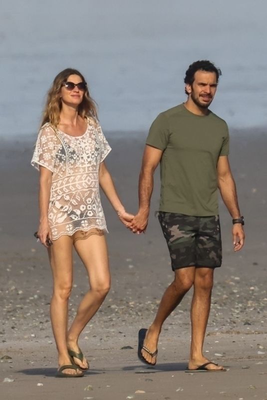 Pregnant GISELE BUNDCHEN and Joaquim Valente Out at a Beach in Costa Rica 11/28/2024