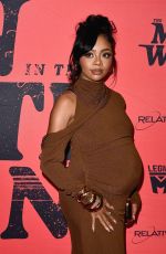 Pregnant SKAI JCAKSON at The Man In The White Van Premiere at Culver Theater in Culver City 12/10/2024