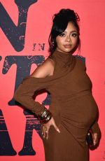 Pregnant SKAI JCAKSON at The Man In The White Van Premiere at Culver Theater in Culver City 12/10/2024