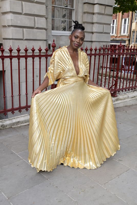 RAKIE OLUFUNMILAYO AYOLA Arrives at Dinner Party Launch of House of Kaos in London 08/28/2024
