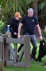 RENEE ZELLWEGER and Ant Anstead Take Their Dog to a Park Before Doing a Grocery Shopping 12/28/2024