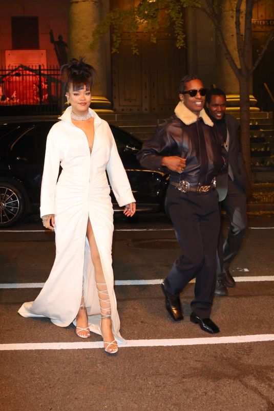 RIHANNA and A$AP Rocky Arrives at Their Hotel in New York City 12/04/2024