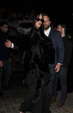RIHANNA and ASAP Rocky Leaves Chiltern Firehouse at 4am in London 12/03/2024