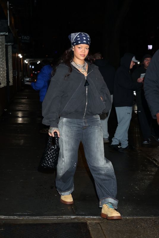 RIHANNA Night Out with Friends in New York 12/28/2024