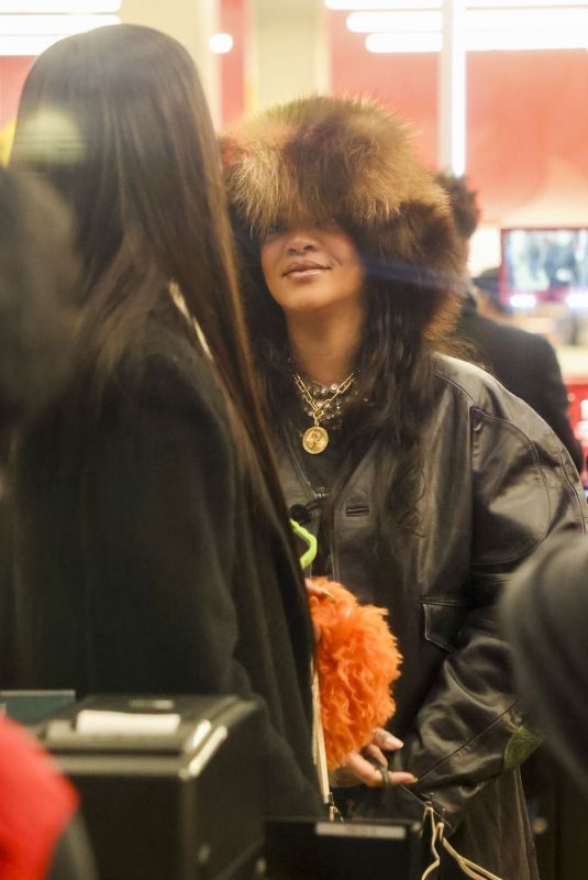 RIHANNA Out Shopping at Target Ahead of New Year Celebrations 12/29/2024