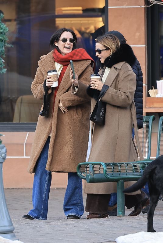 RILEY KEOUGH Out for Coffee with a Friend in Aspen 12/19/2024