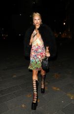 RITA ORA Arrives at Vas J Morgan British Fashion Awards Afterparty in London 12/02/2024