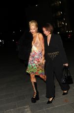 RITA ORA Arrives at Vas J Morgan British Fashion Awards Afterparty in London 12/02/2024