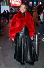 RITA ORA Rehearses as Co-host of Dick Clark