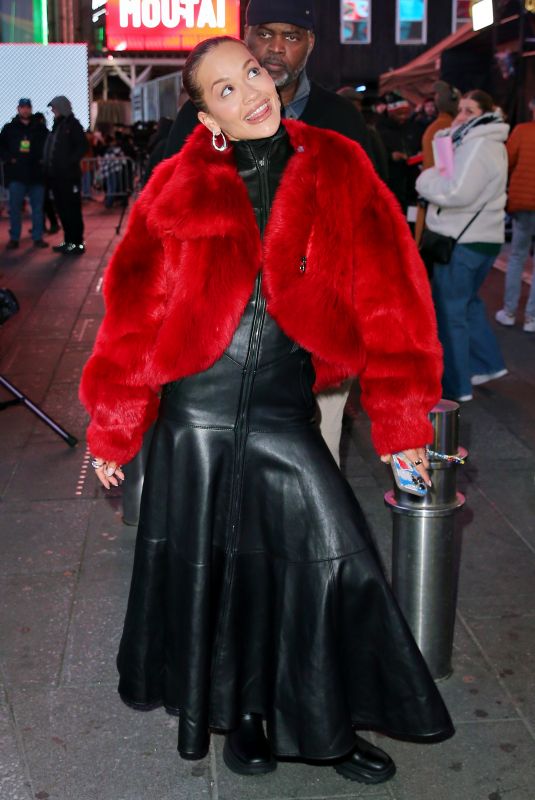 RITA ORA Rehearses as Co-host of Dick Clark