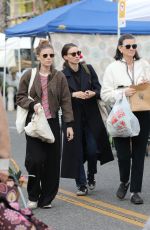 ROONEY and KATE MARA Out with Their Mother at Studio City Farmers Market 12/22/2024
