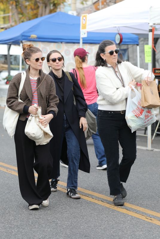 ROONEY and KATE MARA Out with Their Mother at Studio City Farmers Market 12/22/2024