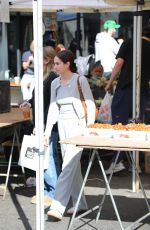 RYAN NEWMAN Out Shopping at the Farmer