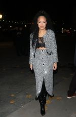 SARAH JANE CRAWFORD Arrives at Vas J Morgan British Fashion Awards Afterparty with ASOS in London 12/02/2024