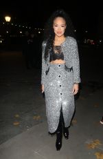 SARAH JANE CRAWFORD Arrives at Vas J Morgan British Fashion Awards Afterparty with ASOS in London 12/02/2024