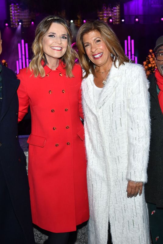 SAVANANAH GUTHRIE and HODA KOTB at 2024 Rockefeller Center Christmas Tree Lighting in New York 12/04/2024