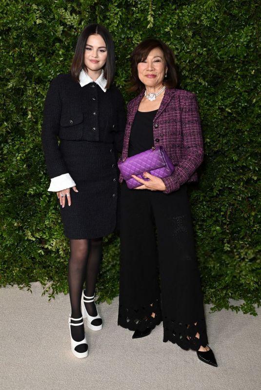 SELENA GOMEZ and JANET YANG at Academy Women’s Luncheon Presented by CHANEL at Academy Museum of Motion Pictures in Los Angeles 12/10/2024