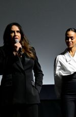 SELENA GOMEZ and ZOE SALDANA at MoMA