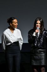 SELENA GOMEZ and ZOE SALDANA at MoMA