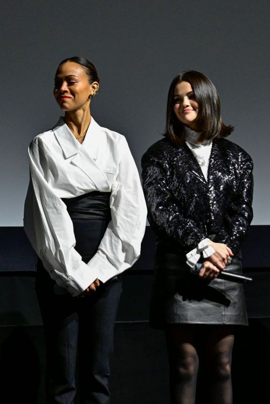 SELENA GOMEZ and ZOE SALDANA at MoMA’s Contenders 2024 Screening of Emilia Perez in New York City 12/03/2024