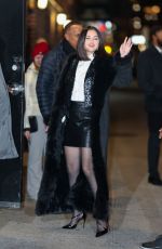 SELENA GOMEZ Arrives at Late Show with Stephen Colbert in New York City 12/03/2024