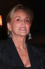 SHARON STONE Arrives at Brunello Cucinelli Diner at Chateau Marmont in West Hollywood 12/05/2024