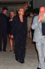 SHARON STONE Arrives at Brunello Cucinelli Diner at Chateau Marmont in West Hollywood 12/05/2024